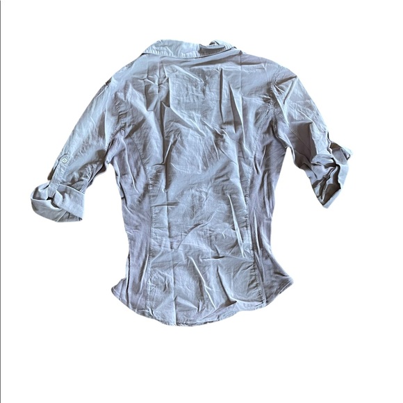 Standard James Perse Contrast Panel Blouse Light Purple - Picture 7 of 7